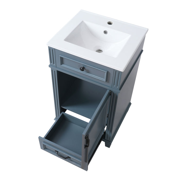 Bathroom Vanity With Sink, Drawer & Soft Closing Door