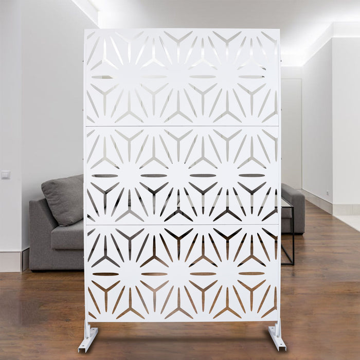 Outdoor & Indoor Metal Privacy Screen, Freestanding Decorative Panels