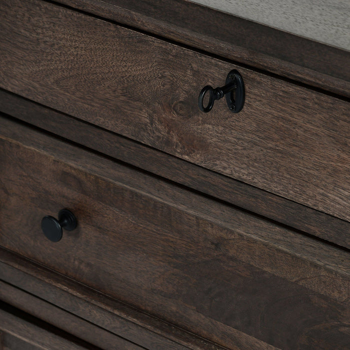 Adelaide - Wood 3 Drawer Nightstand - Cocoa Brown