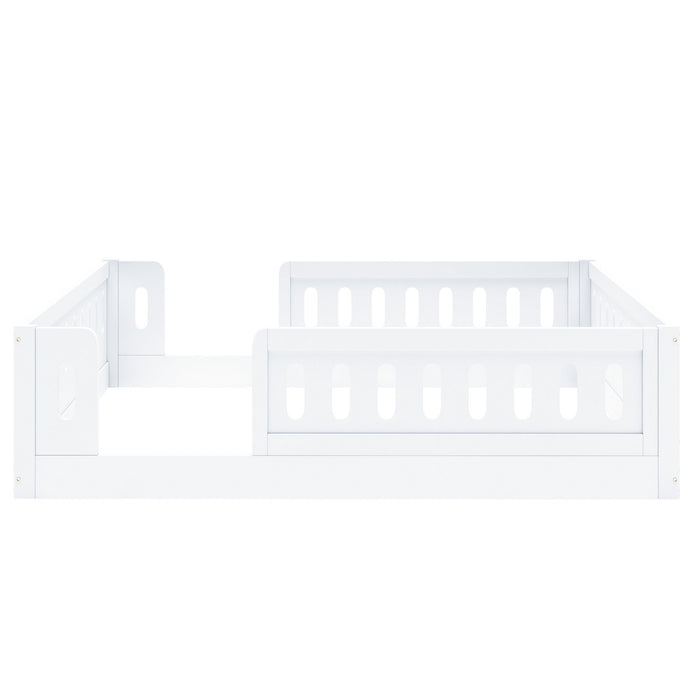 Platform Bed With Guardrail