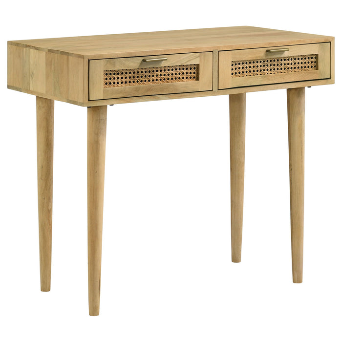 Zamora - 2 Drawer Entryway Console Accent Table - Natural