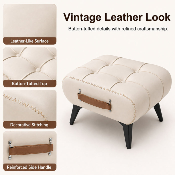 Minimalist Footstool With Hidden Storage