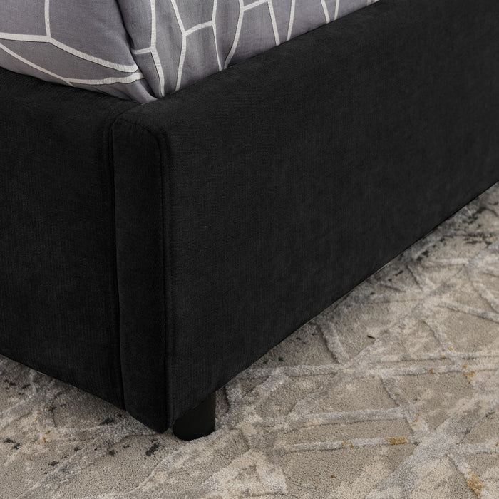 Storage Upholstered Hydraulic Platform Bed With Integrated Headboard