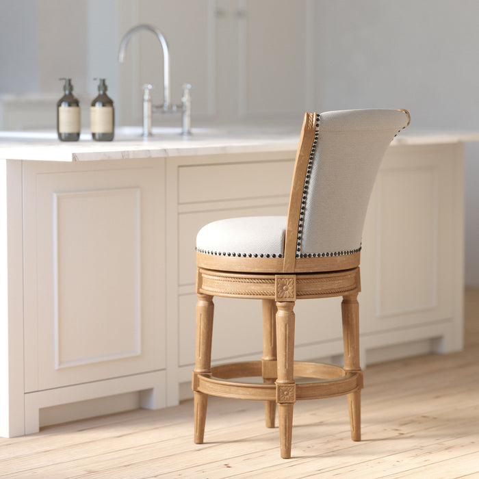 Swivel Barstool With High-Back