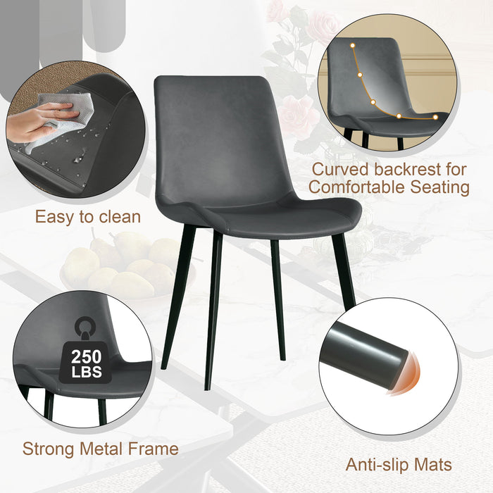 Modern Expandable Dining Table With Retractable Leaf With Chairs