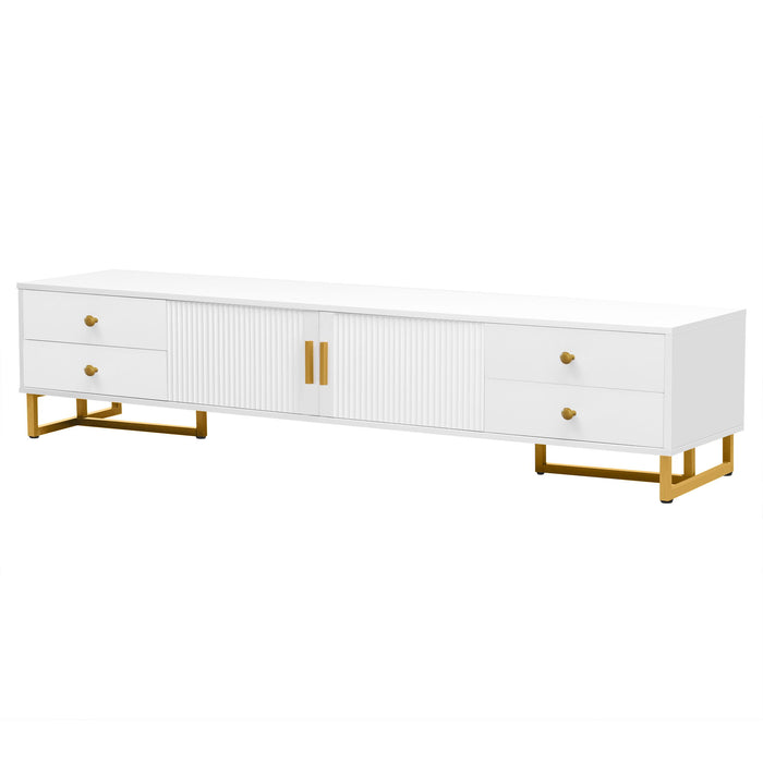TV Stand With Storage For Living Room