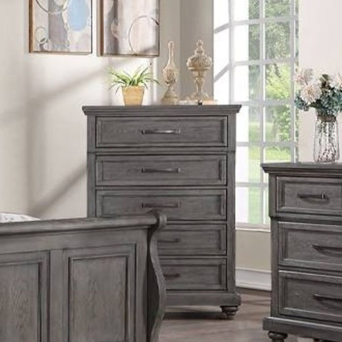 1 Piece Chest With Unique Legs - Antique Gray