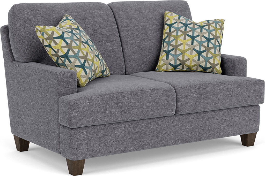 Moxy - Fabric Loveseat, T-Shaped Seat Cushion