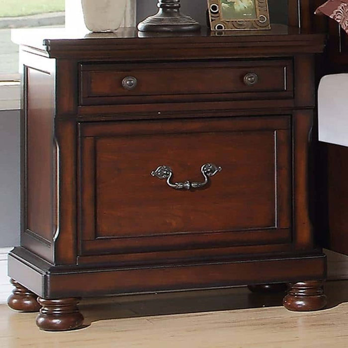 3 Piece Bedroom Set, Bed With 2 Nightstands