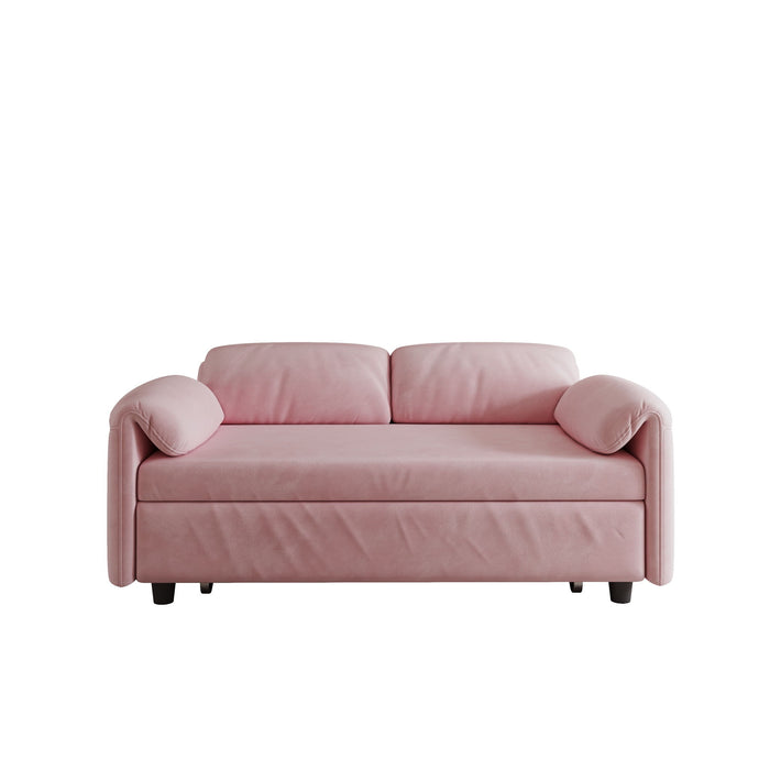 Sofa, Dual Purpose Lounge With Retractable Queen Size Bed