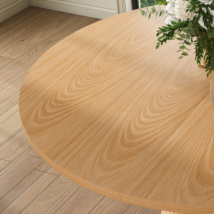 Round Dining Table With Strip Base