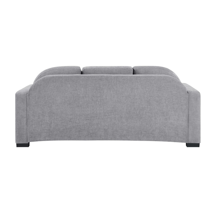 Modern 3 Seater Sofa With Curved Backrest