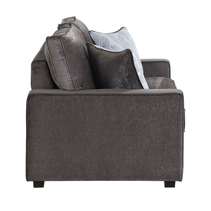 Rita - Loveseat, LED Base Lighting, Cushions And 2 Accent Pillows