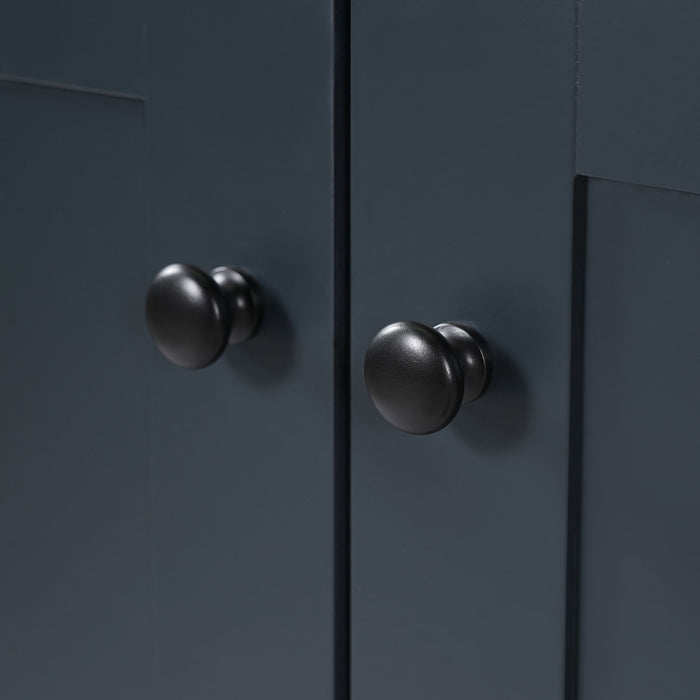 Bathroom Vanity With Ceramic Sink Combo, Abundant Storage Cabinet 2 Soft Close Doors And 5 Drawers