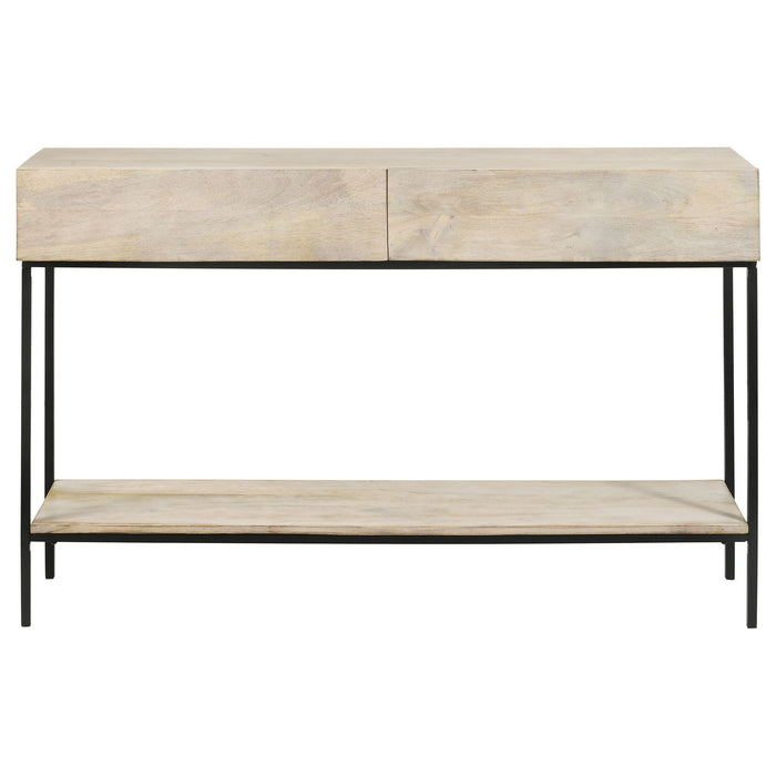 Terrace - 2 Drawer Entryway Console Table - White Washed