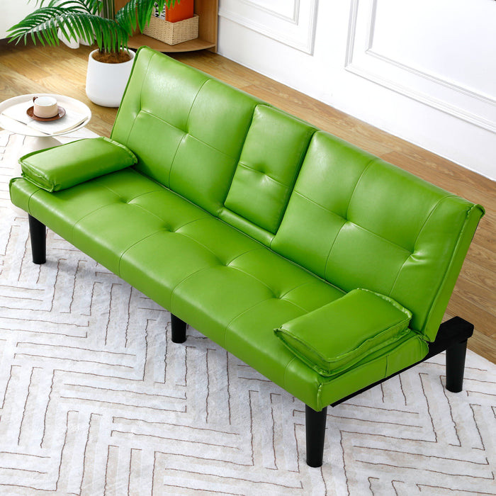 Sofa Bed With Foldable Design And Cup Holder