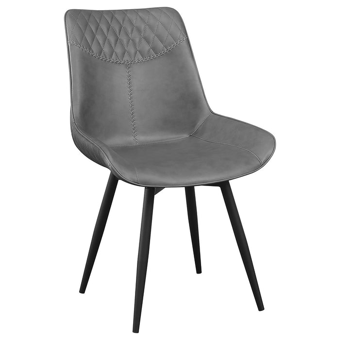 Tufted Swivel Side Chair (Set of 2) - Gray