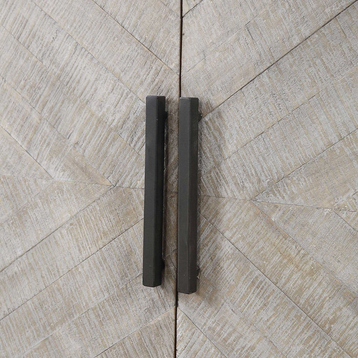 Adalind - Washed Accent Cabinet - White Washed