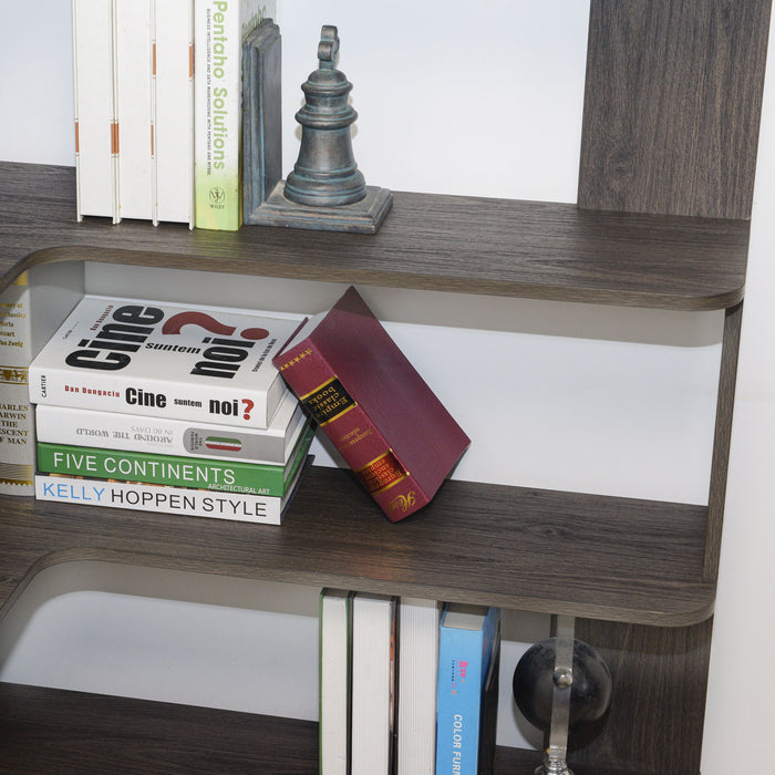 L-Shaped Design Corner Bookshelf