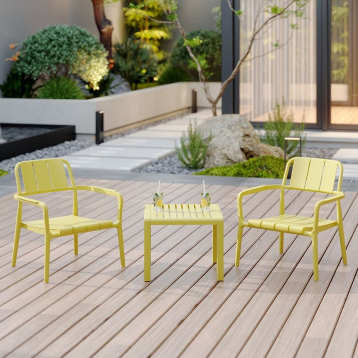 3 Piece Indoor / Outdoor Leisure Table And Chair Set