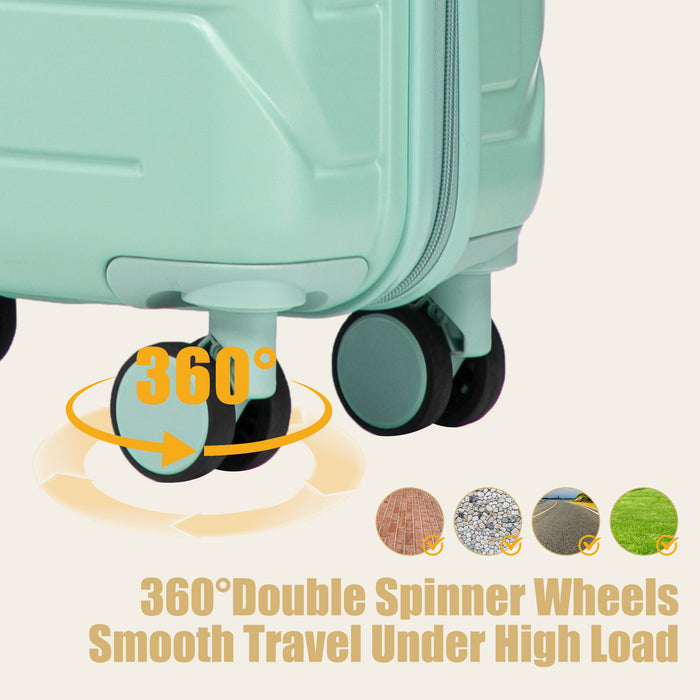 Hard Shell Travel Luggage With Scratch Resistant Surface