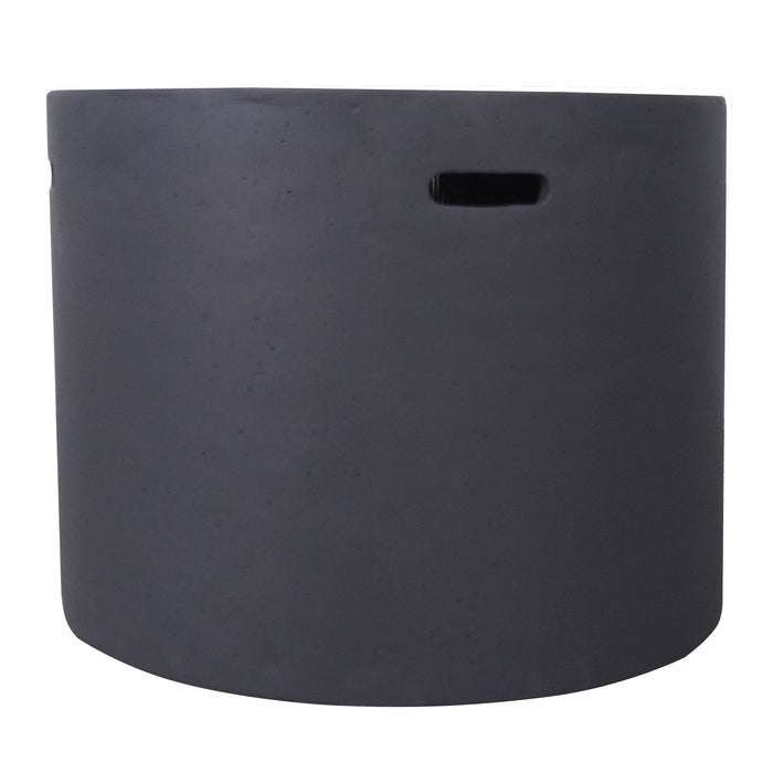 Round Iron Fire Pit With 40,000 Btu