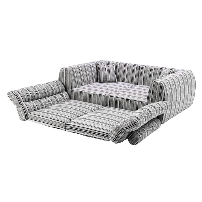 3 Seater, Couch With Throw Pillows For Living Room