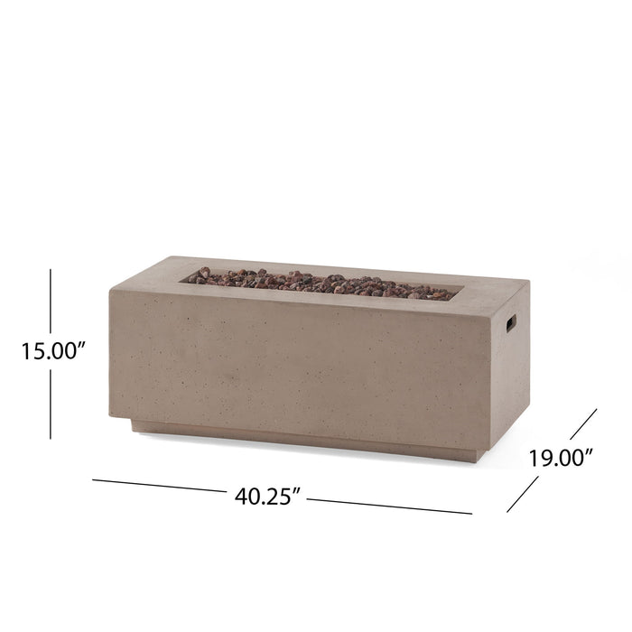 Contemporary Outdoor 40,000 Btu Propane Fire Pit
