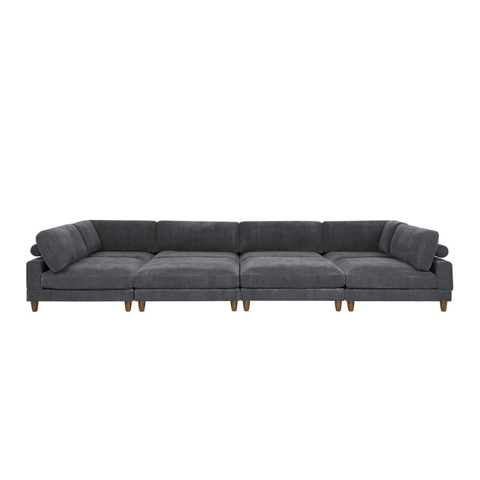 Modern Modular Sectional With Adjustable Back Support