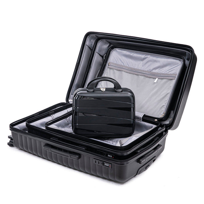 4 Piece Luggage Set, Combination Lock