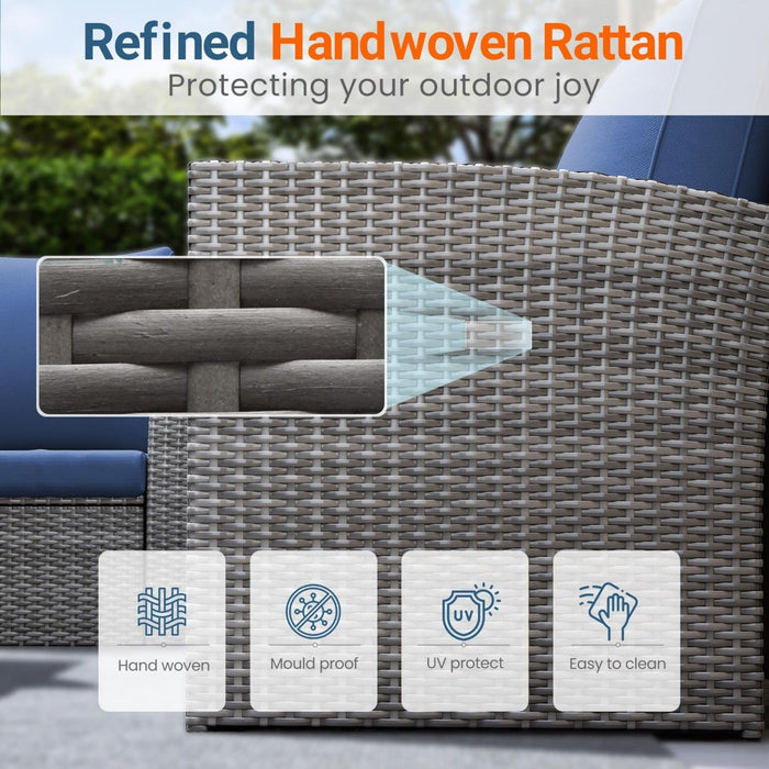 Modern Patio Set With Table And Cushions