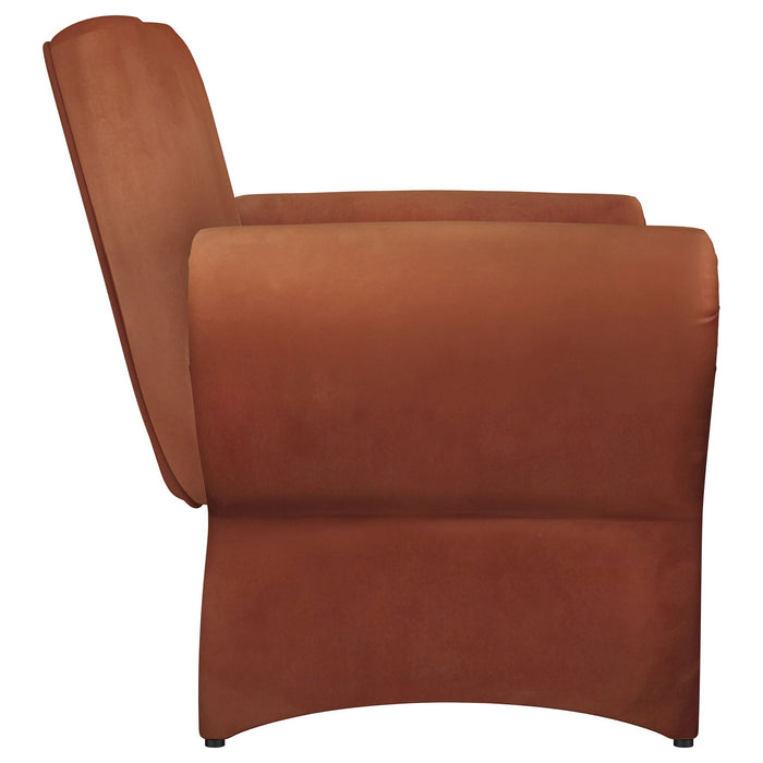 Whitney - Accent Armchair - Rusty Orange