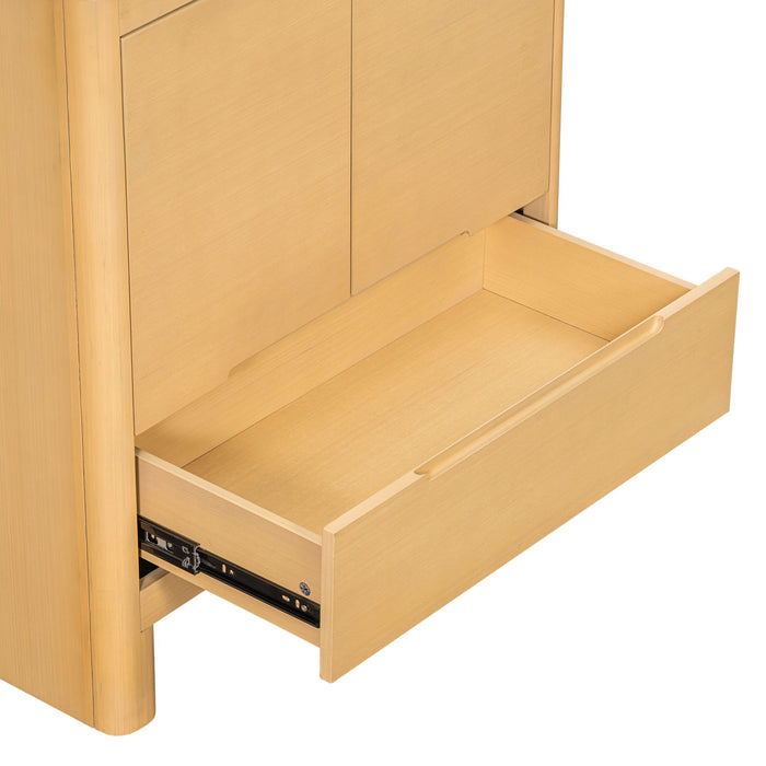 Softened Modern Bathroom Vanity With Sink