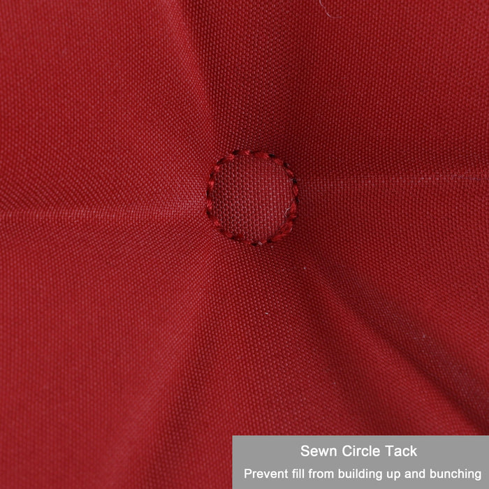 2 Piece High Back Patio Chair Cushion Set