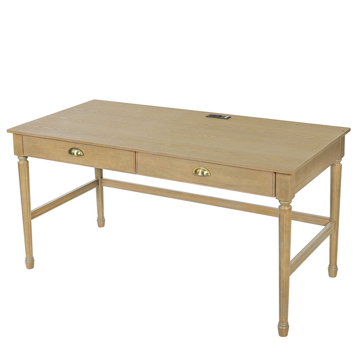 Modern Writing Desk With Drawers For Home Office