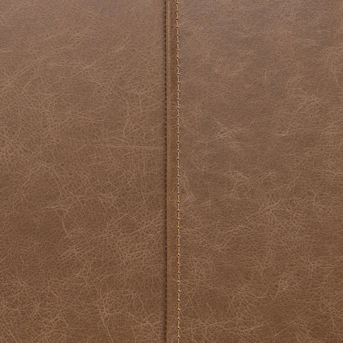 Madeleine - Leather Bench - Taupe