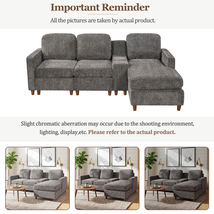 L - Sectional Sofa With Reversible Chaise