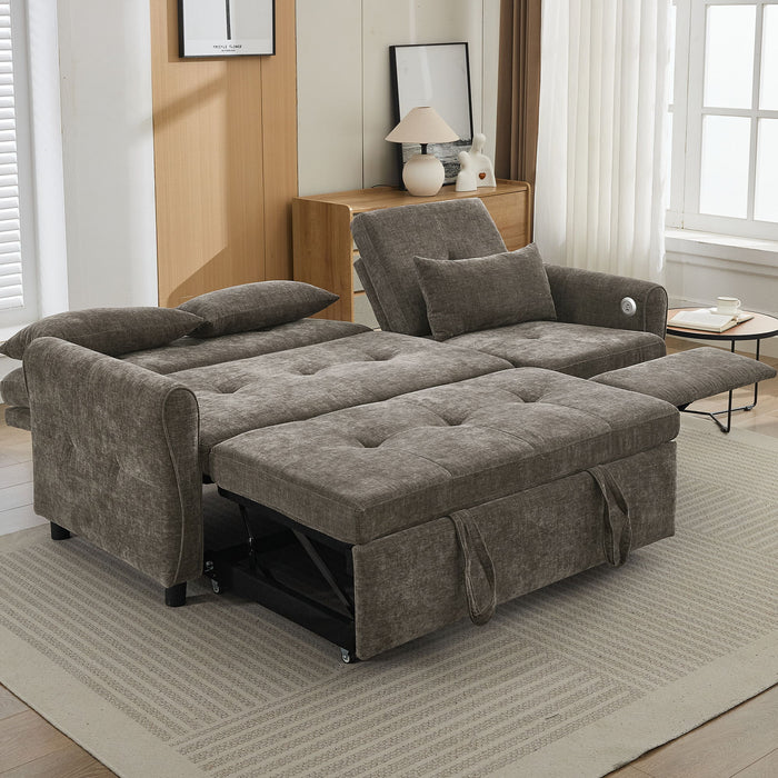 3 Seater Sofa Bed And Reversible Recliner