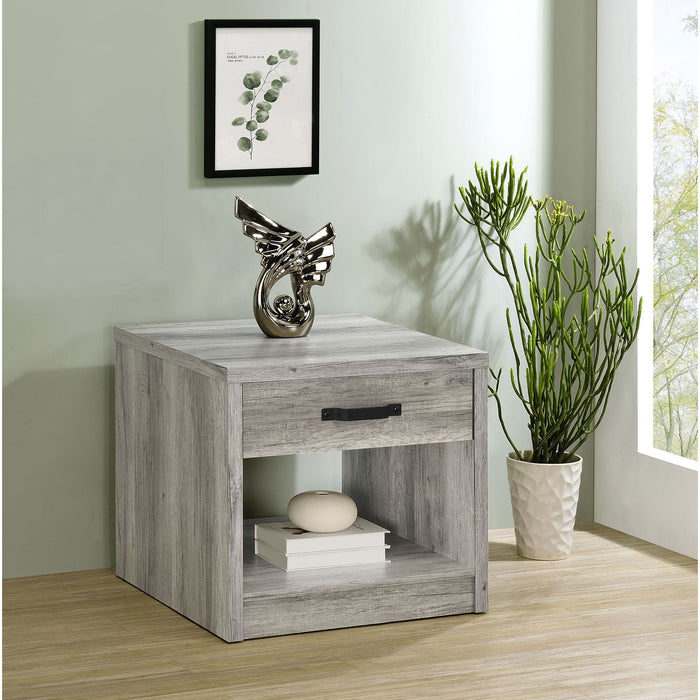 Nuberg - 1 Drawer Table - Gray