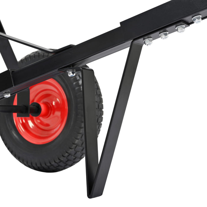 Heavy Duty Trailer Dolly With 2" Ball 1000 Lb Capacity For Easy Mobility - Black