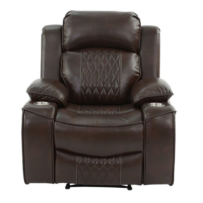 Power Motion Living Room Set With USB Port, Adjustable Headrest, Cup Holder