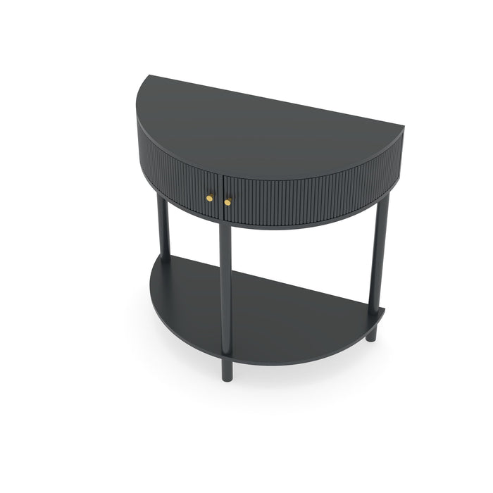 Demi Lune - Console Table With 2 Storage Drawers