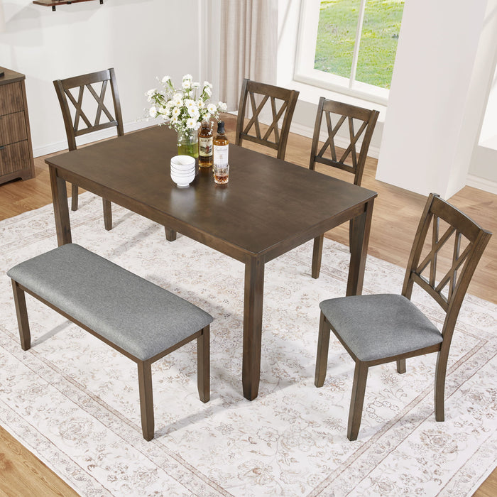 Modern Dining Set With Upholstered Chairs