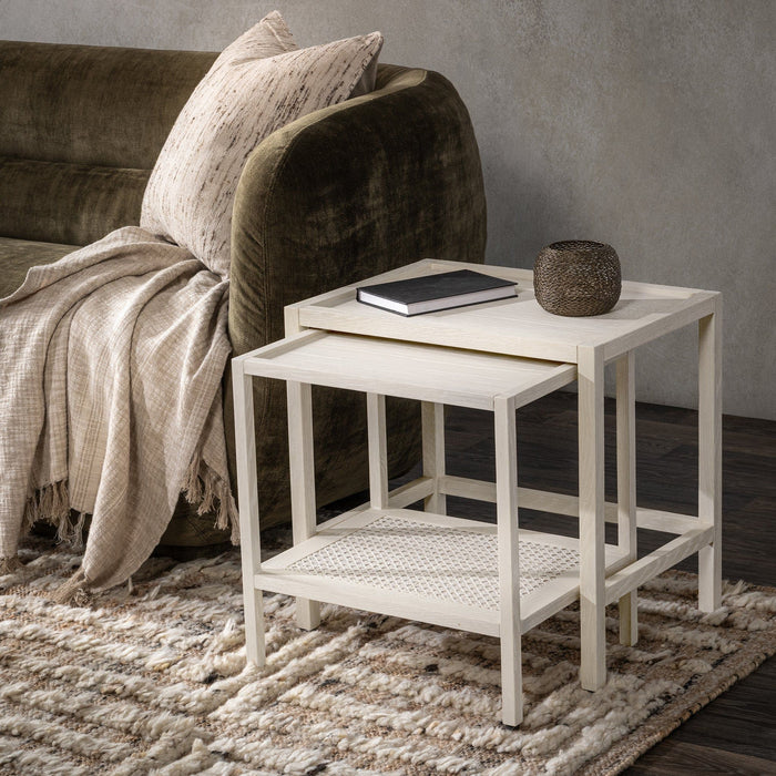 Devin - Solid Wood Nesting Accent Tables