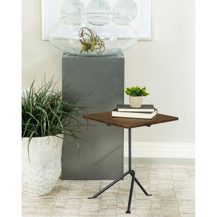 Accent Table With Tripod Legs - Brown