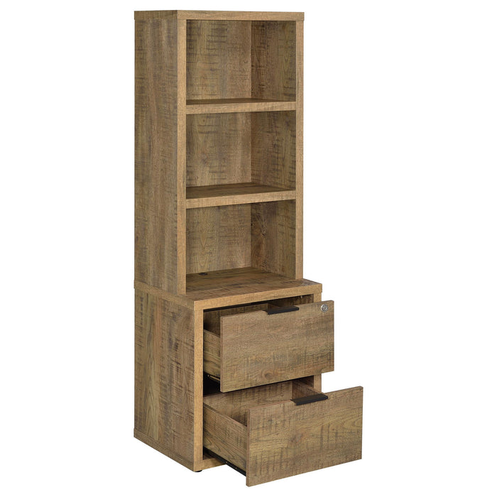 Geary - 3 Shelf Bookcase With USB Charging And Lockable Top Drawer