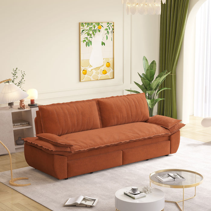 Queen Pull Out Sofa Bed, 3 In 1 Convertible Sleeper Sofa