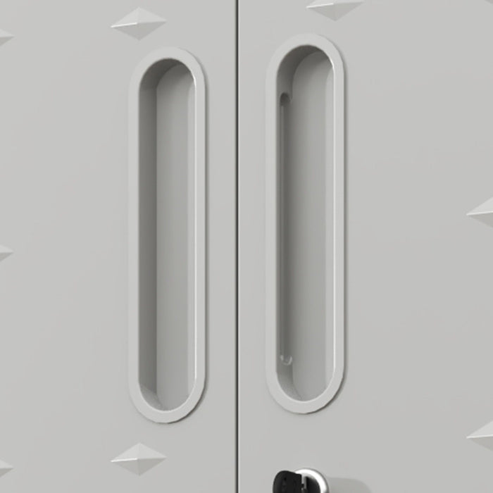 Metal Wall Mounted Tool Storage Cabinet With Locking Door, 1 Shelf & 1 Drawer