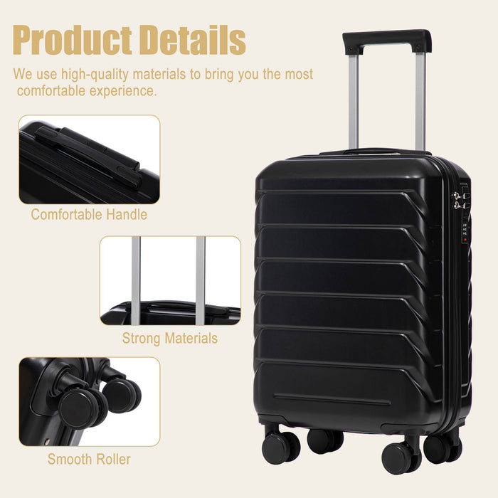 Hard Shell Travel Luggage With Scratch Resistant Surface