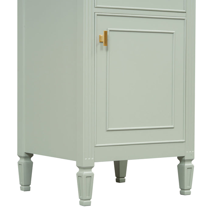 Bathroom Vanity With Sink, Adjustable Shelf, Tilt-Out Drawer